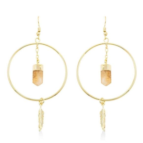 NIB Colors of Brazil Citrine in Gold Tone 18.05 ctw - Picture 9 of 9